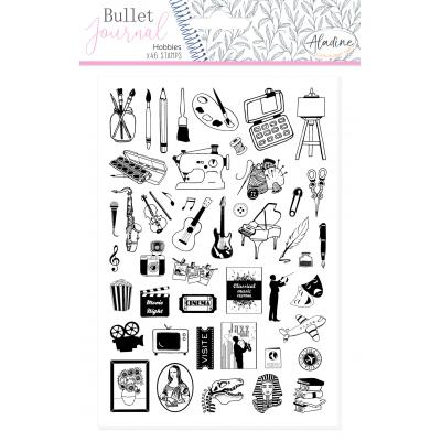 Aladine Bullet Journal Foam Stamps - Hobbies